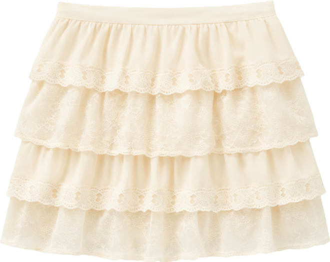 Women's Chiffon Lace Mini Skirt, Macy's Exclusive