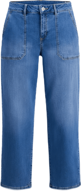 Petite High-Rise Tapered Jeans, Created for Macy's
