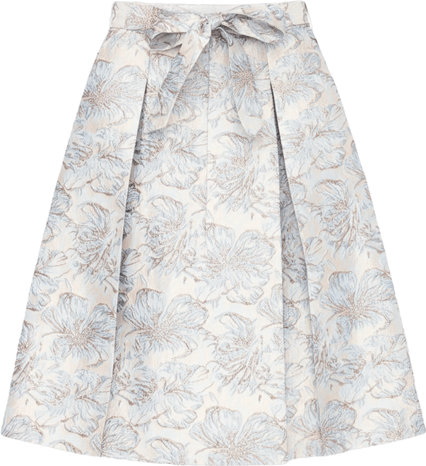 Women's Jacquard A-Line Midi Skirt