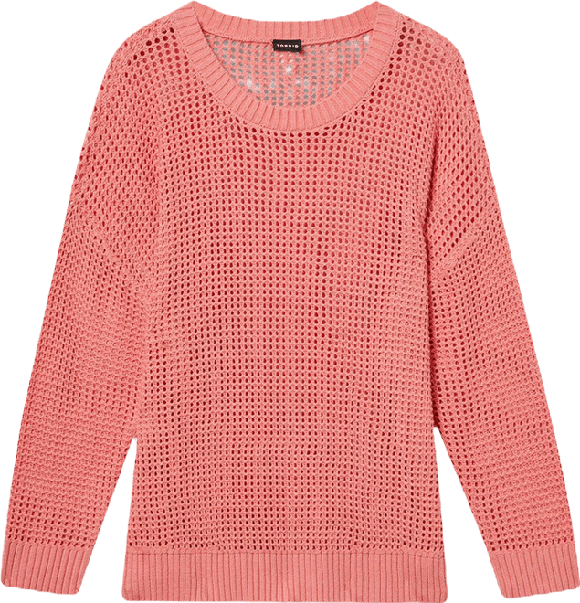 A MACHINE Inner Sweater 3581 大幅値下げ中 Plus Size - Open Stitch Crew Pullover Sweater - Torrid