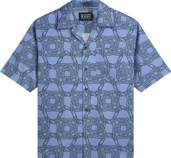 Men's Printed Short-Sleeve Shirt