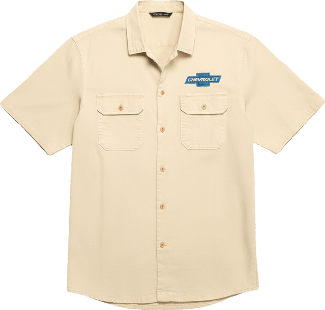 chevy dress shirts Summit Gifts PN772BLK.3XL: Chevrolet Bowtie Button-Down Fishing Shirt