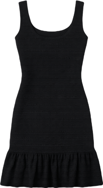 Women's Pointelle Scoop Neck Sleeveless Dress