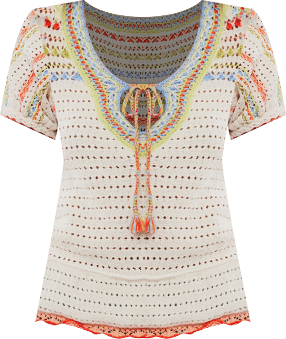 Women's Tie Neck Friendship Sweater