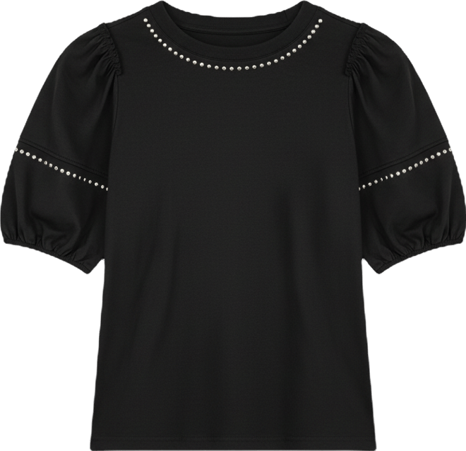 Women's Dome Studs Mini Sleeve T-Shirt