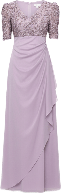 Women's Embellished Puff-Sleeve A-Line Dress