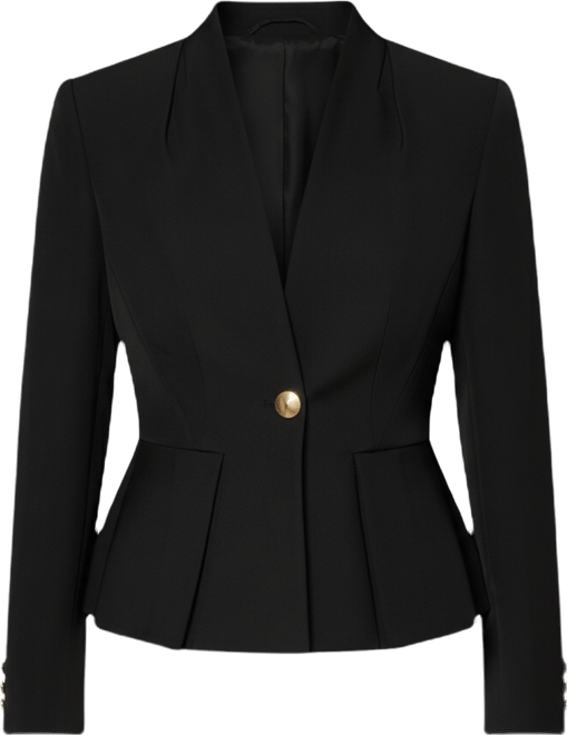 Women's One Button Blazer Jacket
