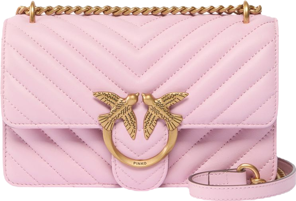 PINKO Love One Mini Leather Crossbody Bag | Bloomingdale's Handbags