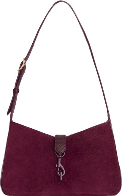 Megan Small Suede Shoulder Bag