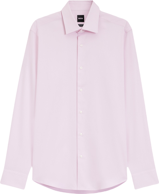 Boss by  Men's Easy-Iron Stretch-Cotton Dobby Regular-Fit Dress Shirt