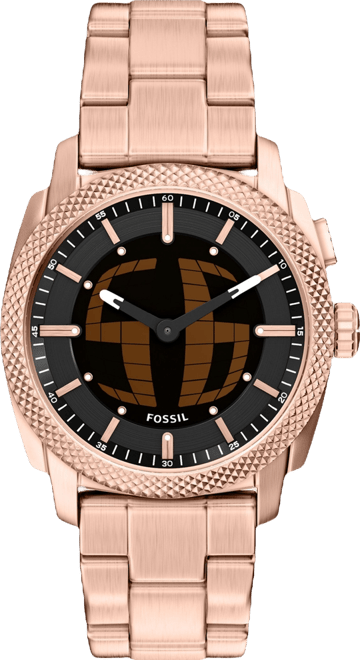Men's Machine Big Tic Rose Gold-Tone Stainless Steel Watch, 41mm