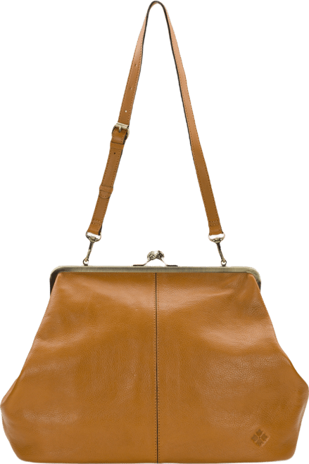 Serafina Extra Large Leather Kisslock Bag