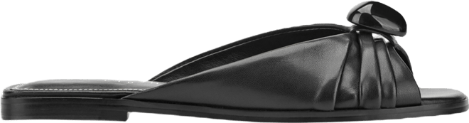 Women's Dalani Ornamented Ruched Flat Slip-On Sandals