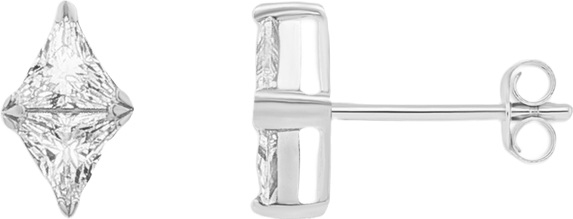 Duo Triangle Cz Studs