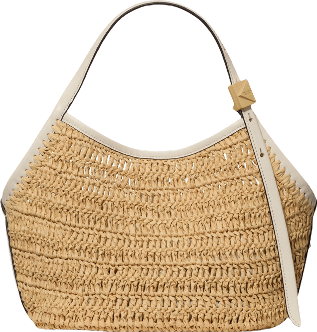 Deco Straw Medium Tulip Tote Bag
