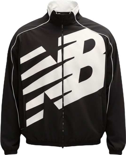 Basketball Oversized Print Woven Jacket - New Balance