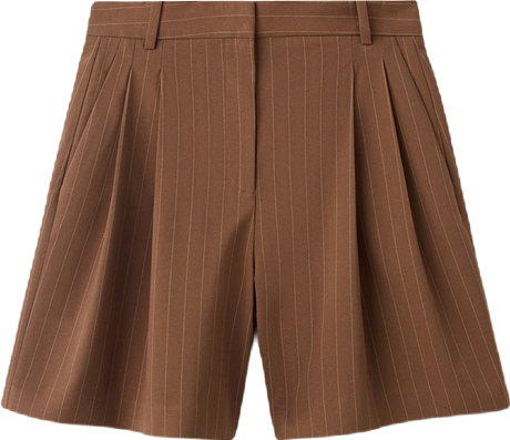 Women's Straight Pinstripe Bermuda Shorts