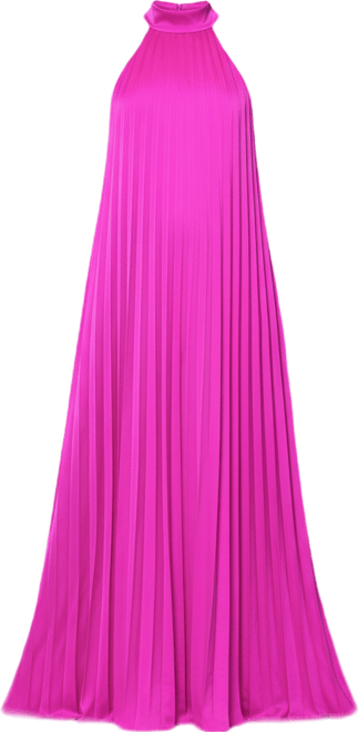 Women's Pleat Detail Ball Gown Dress