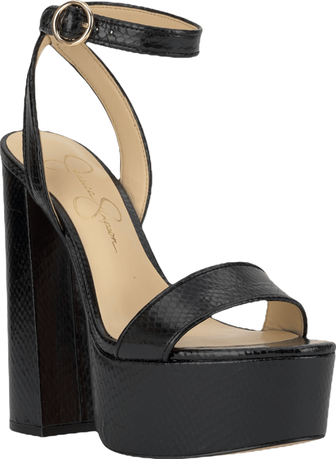 Jessica Simpson Women's Axtyn Platform Block-Heel Sandals - Macy's