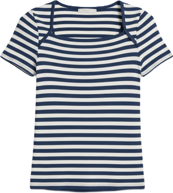 Women's Short-Sleeve Stripe T-Shirt