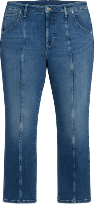 Plus Size Billie Mini Bootcut Seam Detail Jeans