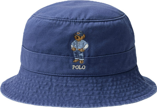 Men's Polo Bear Twill Bucket Hat