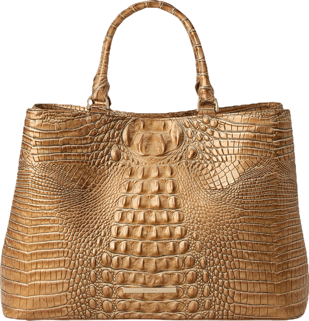 BRAHMIN Driftwood Melbourne Collection Denise Carryall Satchel Bag
