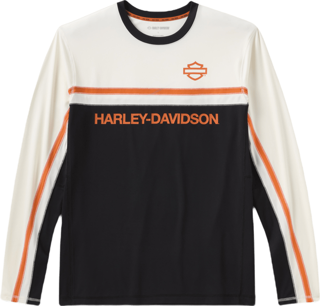 Men's H-D TECH Vented Long Sleeve Knit Crew | Harley-Davidson USA