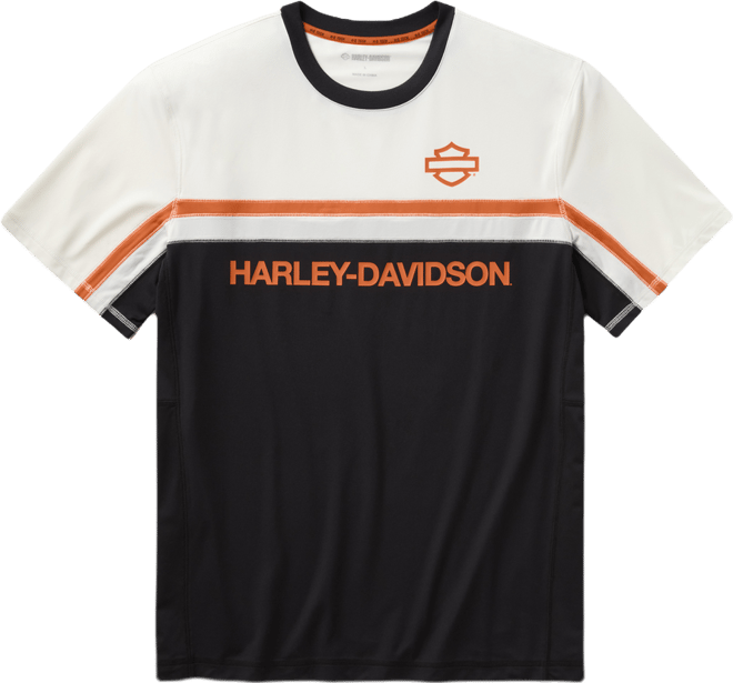 Men's H-D TECH Vented Short Sleeve Knit Crew | Harley-Davidson USA