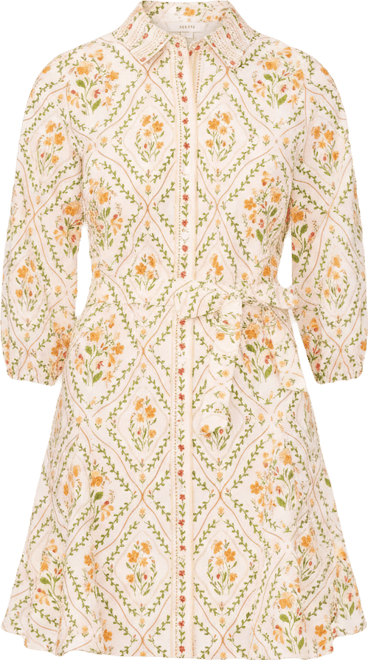 Petite Belted Collared Shirt Dress