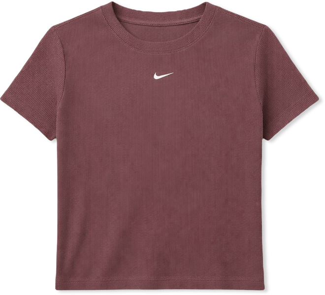 Nike Women's Sportswear Tight Ribbed Short-Sleeve T-Shirt