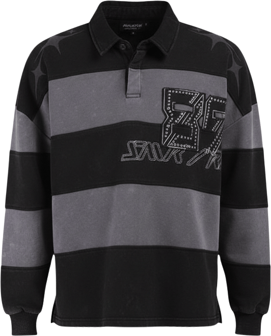 Shop Smoke Rise Super Sonic Rugby T-Shirt FO26S447SN-BLK black