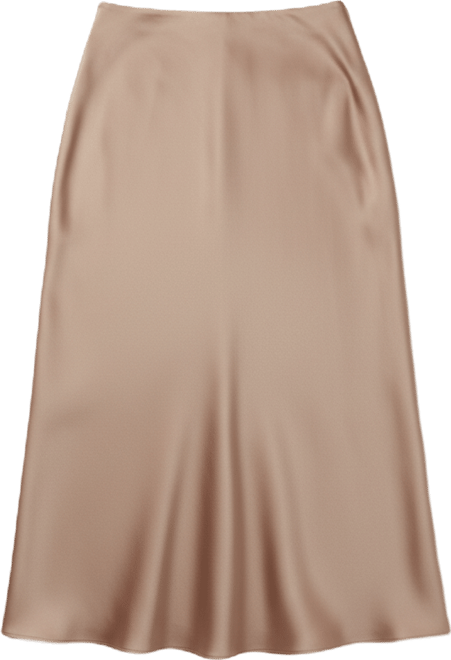 Women's Bias Midi Skirt