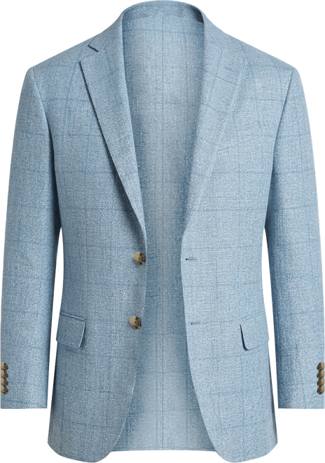Awearness Kenneth Cole Modern Fit Windowpane Sport Coat, Light