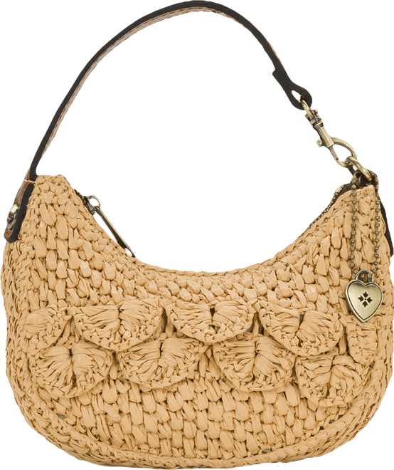 Patricia Nash Morgana Mini Scalloped Raffia Crescent Shoulder Bag - Macy's