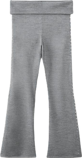 Women's Studded Knit Trousers