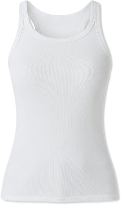 Women's Ribbed Scoop-Neck Tank Top