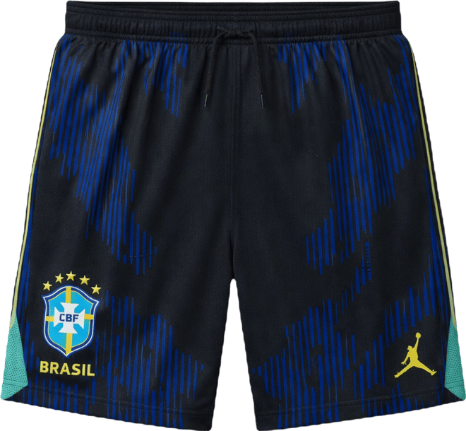 Brazil visitante 2026 Stadium Shorts de fútbol Jordan Dri-FIT Replica para niños talla grande
