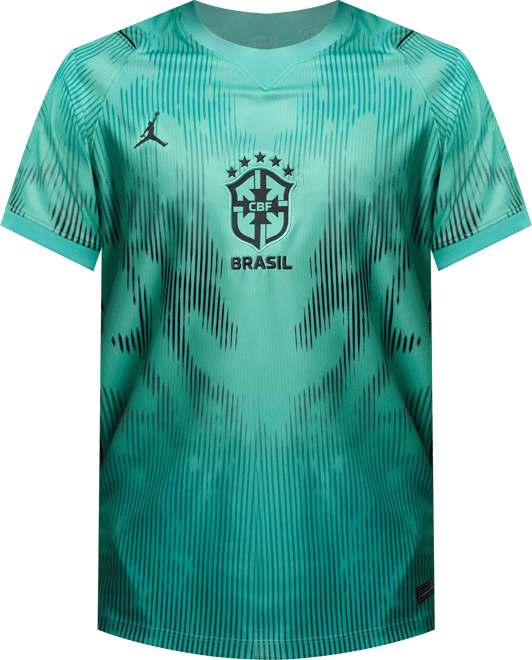 Brésil 2026 Stadium Gardien de but Maillot de foot à manches courtes Replica Jordan Dri-FIT pour homme