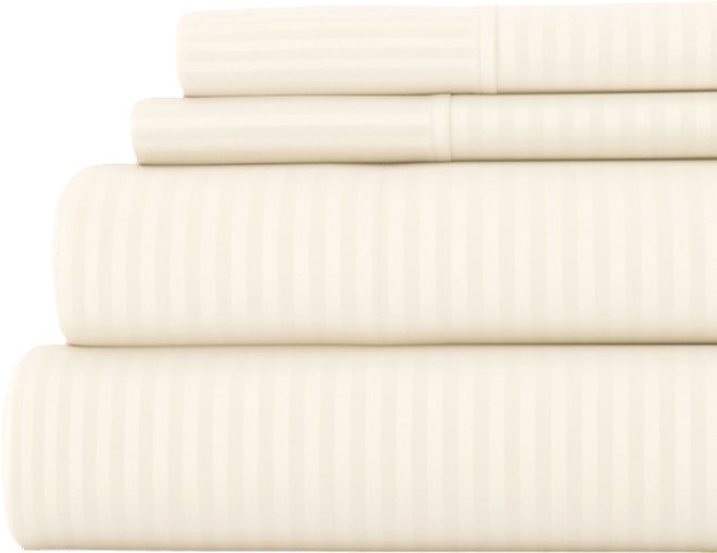Expressed In Embossed Striped 4-Pc. Sheet Set, Queen