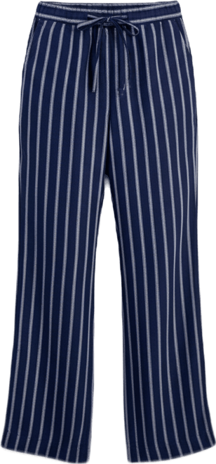 Petite Linen Savannah Stripe Drawstring Pants, Macy's Exclusive