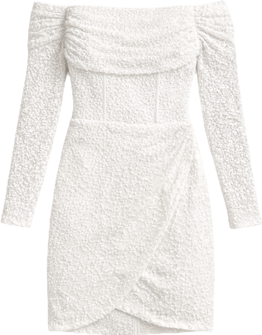 Coast Women's Bardot Long Sleeve Mini Dress - Macy's