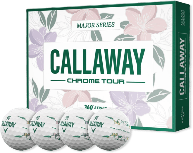 Callaway 2026 Chrome Tour April Major 360 Stripe Golf Balls