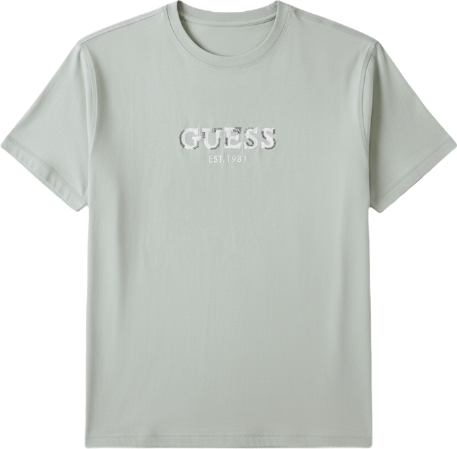 Men's Logo Contrast Crewneck T-Shirt