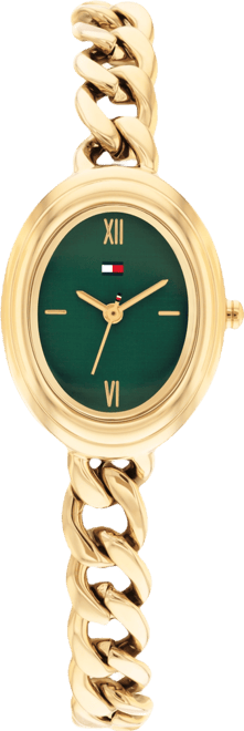 Women's Quartz Gold Tone Stainless Steel Chain Bracelet Watch, 21.5mm