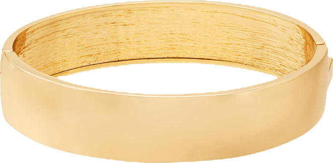 Gold-Tone Sculptural Bangle Bracelet