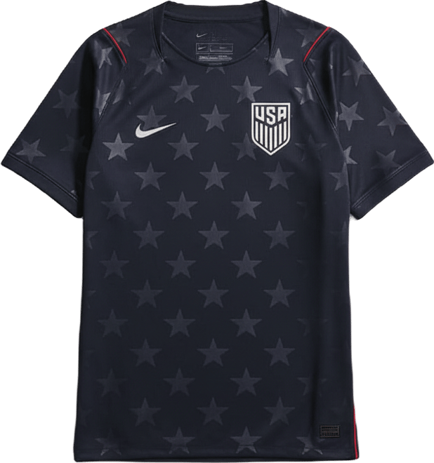 USMNT 2026 스타디움 어웨이 남성 나이키 드라이 핏 축구 레플리카 저지