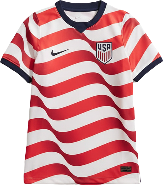 Selección de fútbol masculino de Estados Unidos local 2026 Stadium Jersey de fútbol Nike Dri-FIT Replica para niños talla grande