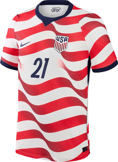 Timothy Weah USMNT 2026 Match Home Men's Nike Dri-FIT ADV Soccer Jersey