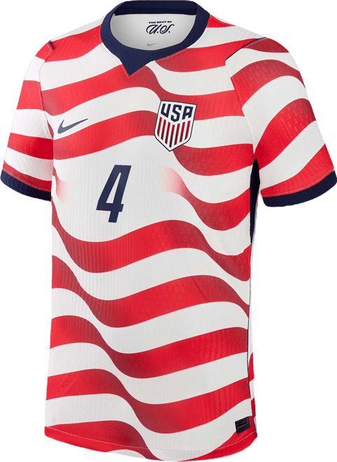Tyler Adams USMNT 2026 Match Home Men's Nike Dri-FIT ADV Soccer Jersey